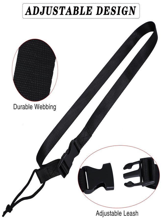 Sozize Snowboard Leash - 41 Inch Adjustable Snowboard Leash Bindings Straps for Men & Women (2 Pcs, Black) - Image 3