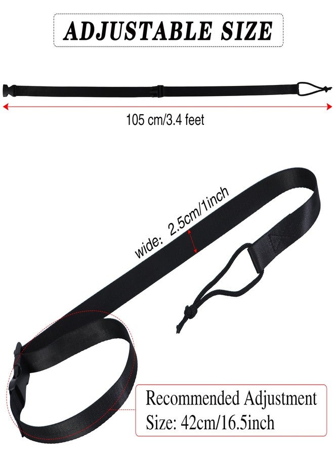 Sozize Snowboard Leash - 41 Inch Adjustable Snowboard Leash Bindings Straps for Men & Women (2 Pcs, Black) - Image 2