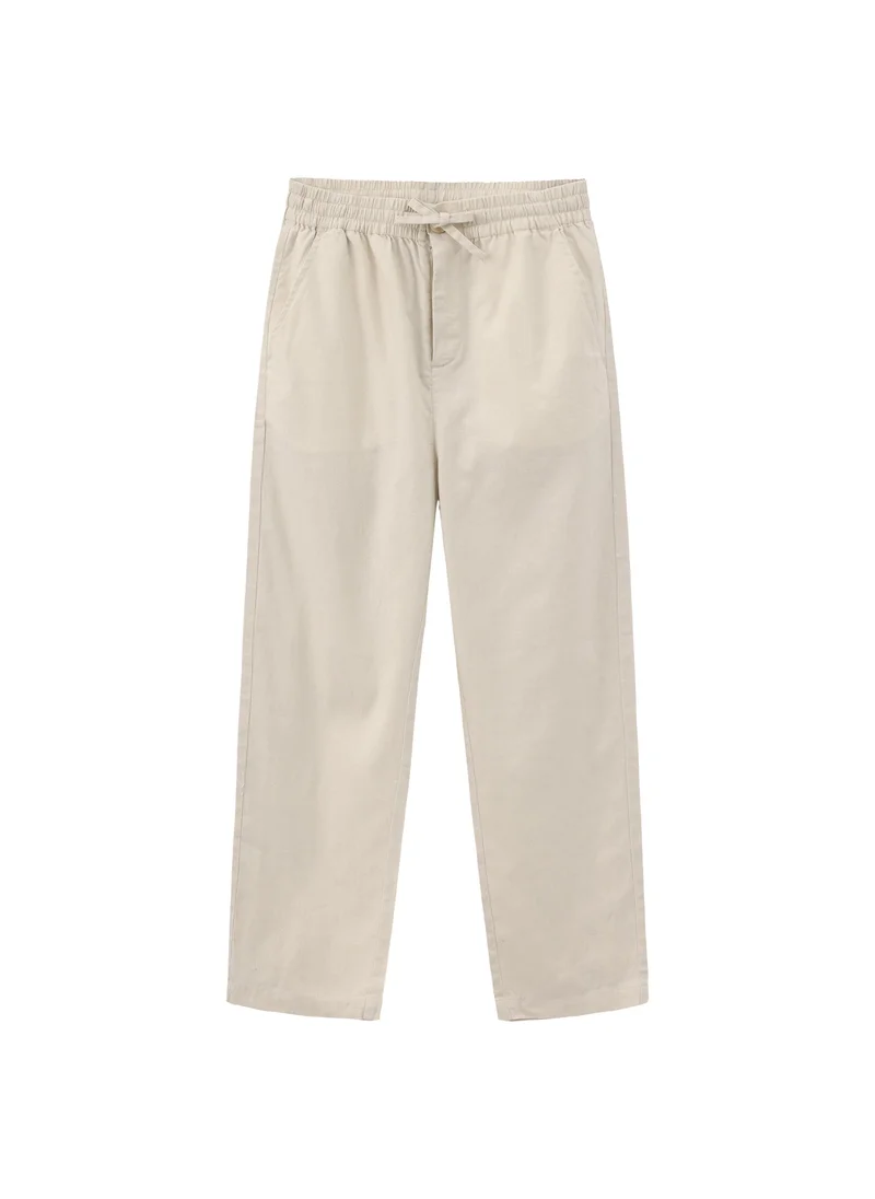 Balabala Beige Kids Boys Woven trousers for Men | Best Price UAE
