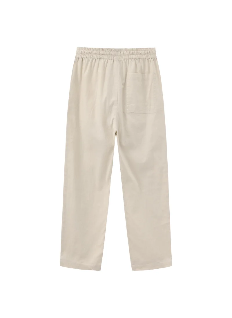 Balabala Beige Kids Boys Woven trousers for Men | Best Price UAE