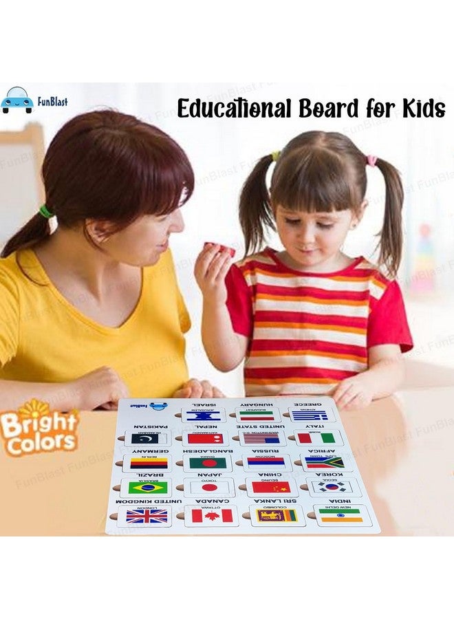 FunBlast World Country Flags for Kids - Countries and Capitals Learning Jigsaw Board Games for Kids Educational and Learning Aid Toys for Kids (Multicolor) - Image 5