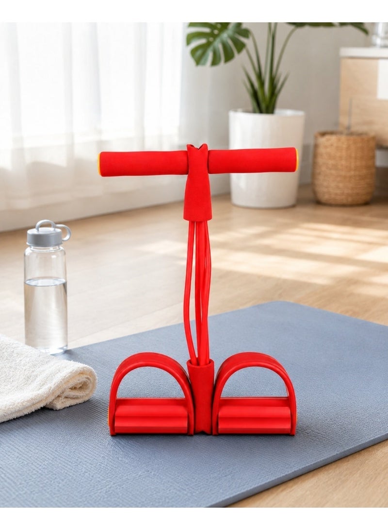 vsell24 Tummy Trimmer Slimming Resistance Leg Exerciser for Abdomen Waist Arm Pedal Elastic Pull Rope - Image 3