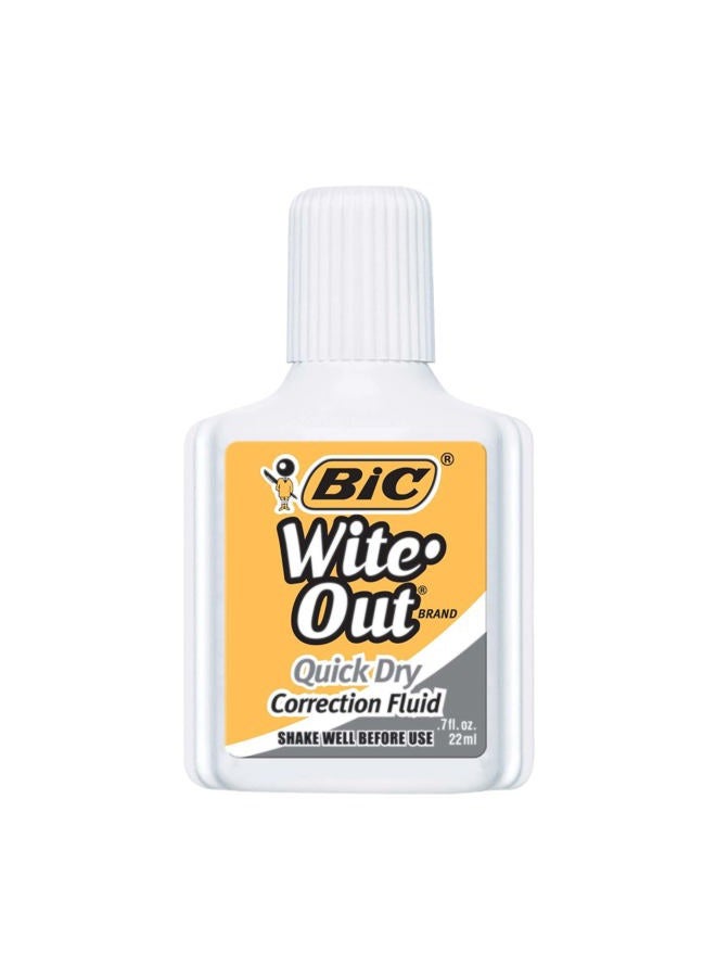 Bic Wite-Out Brand Quick Dry Correction Fluid, 20 ml, White, 12-Count - Image 4
