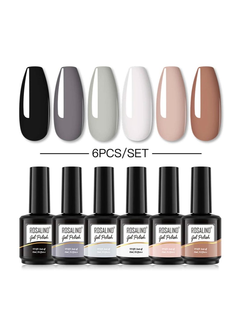 Rosalind ROSALIND 6PCS Gel Nail Polish Set  - Image 2