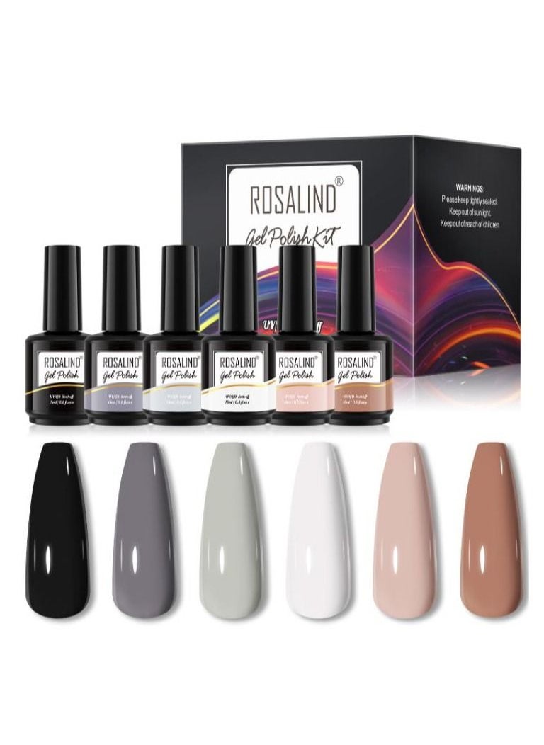 Rosalind ROSALIND 6PCS Gel Nail Polish Set  - Image 1