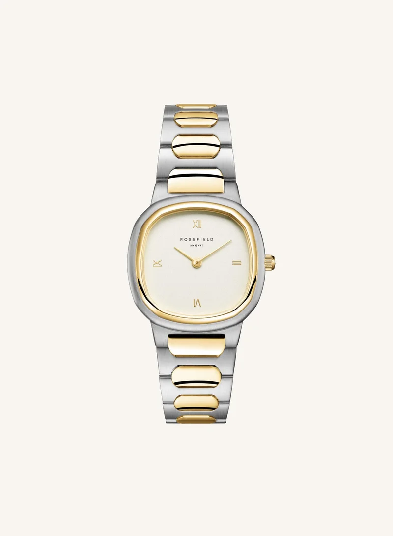 RoseField Gaia Roman Indexes Gold Steel Strap Duotone - ORCDSD-OR03