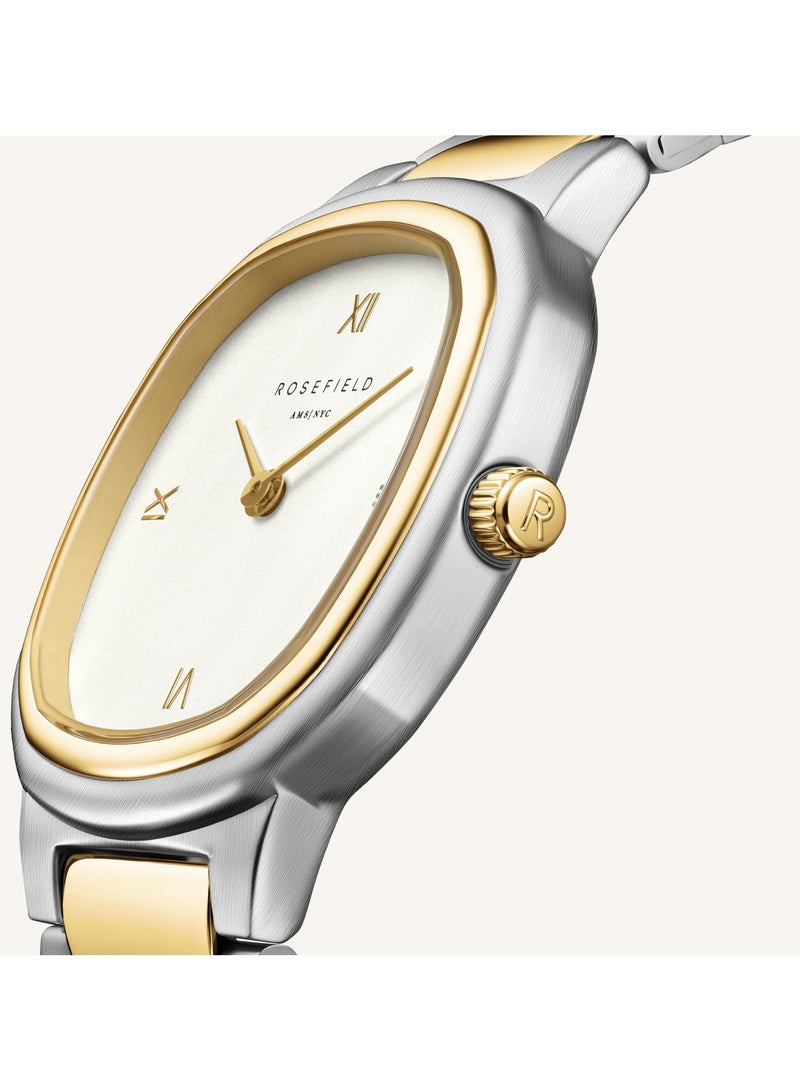 روزفيلد جايا رومان مؤشرات ذهب فولاذ حزام ثنائي اللون - Image 2