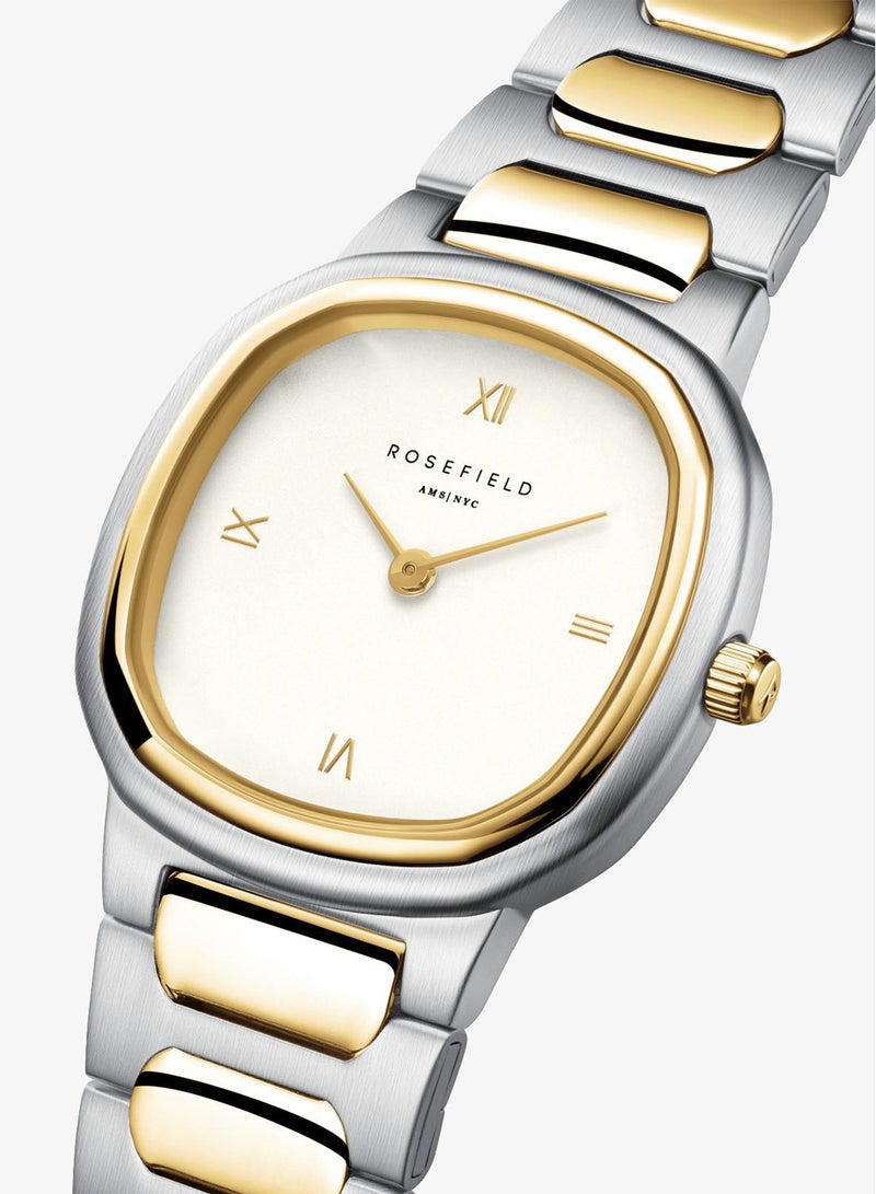 RoseField Gaia Roman Indexes Gold Steel Strap Duotone - ORCDSD-OR03 - Image 5