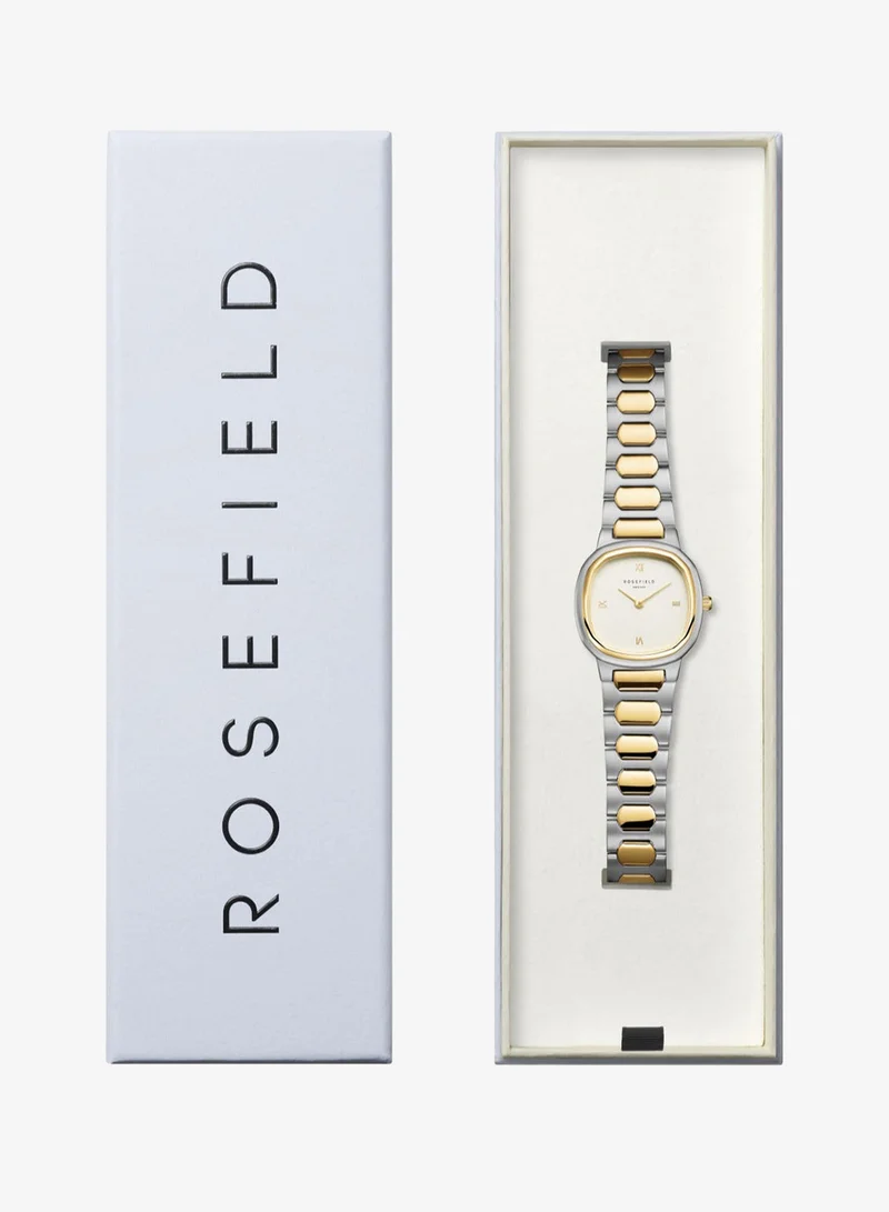 Rosefield  Gaia Roman Indexes Gold Steel Strap Duotone - ORCDSD-OR03 for Women | Best Price UAE