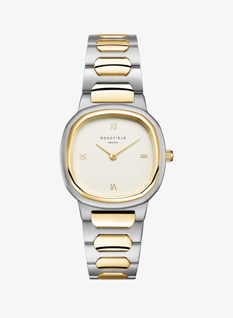 RoseField Gaia Roman Indexes Gold Steel Strap Duotone - ORCDSD-OR03 - Image 1