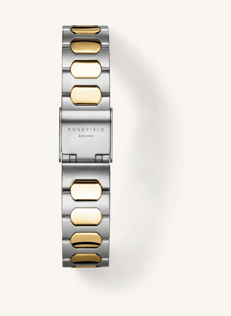 Rosefield  Women's Gaia Cushion Analogue Watch, Cream Matte Dial, Two-Tone Steel Bracelet for Women | Best Price UAE
