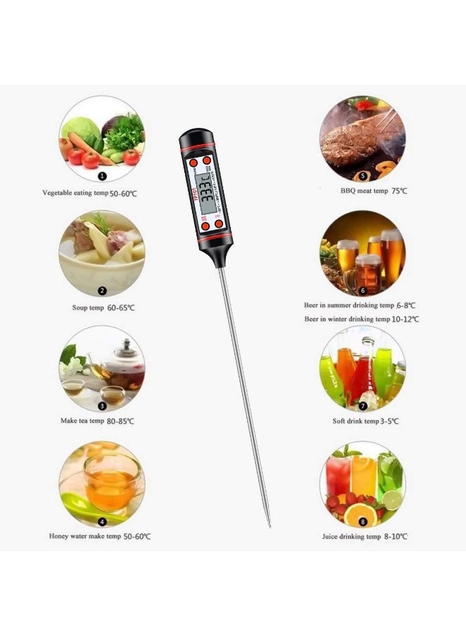 ميزان حرارة الطعام الرقمي بشاشة LCD  - Image 4