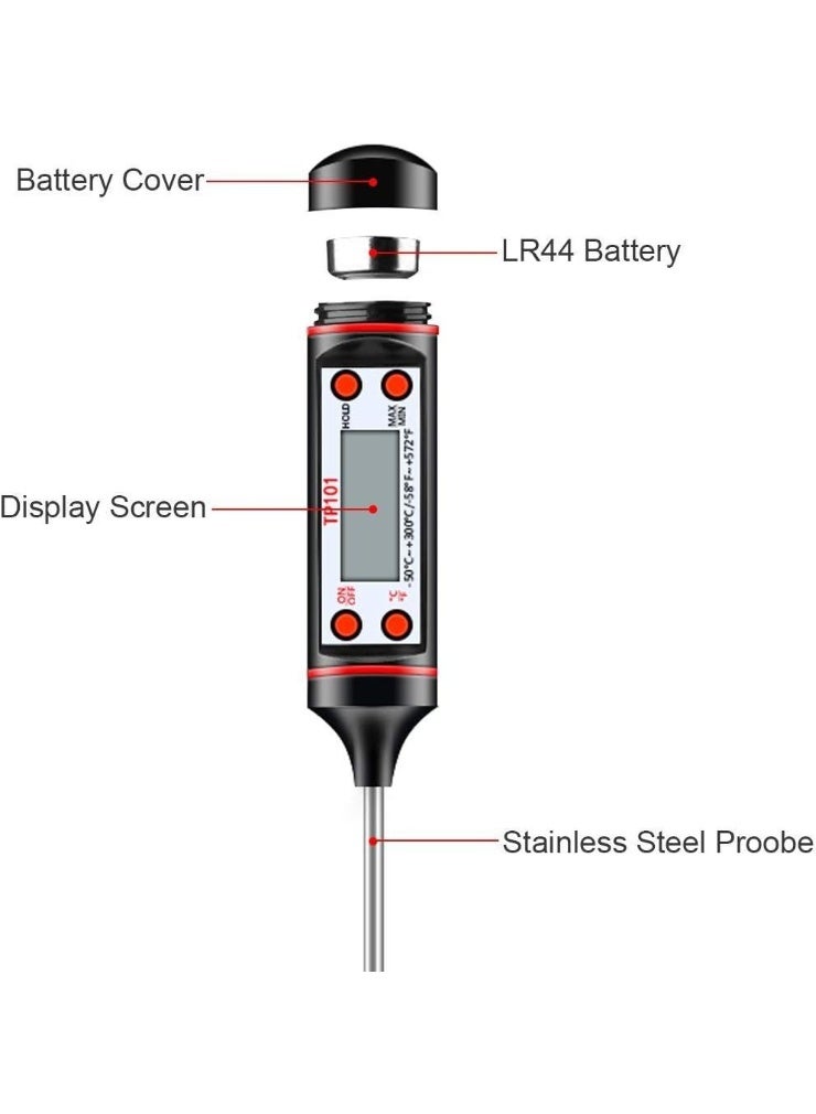 ميزان حرارة الطعام الرقمي بشاشة LCD  - Image 2