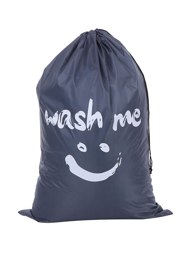 NIBEMINENT Multi-Functional Large Foldable Nylon Laundry Bag Grey 24X1X15kg  - Image 1
