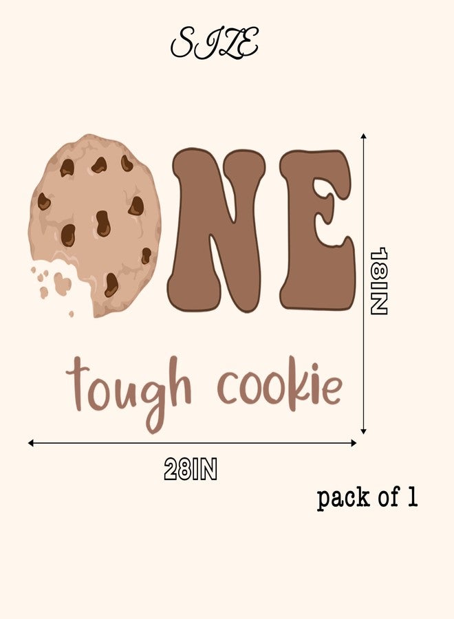 MUWEOL One Tough Cookie Decal - Sweet One Birthday Party Decal,Cookie Theme First Birthday Party Decorations (Tough Cookie Decal) - Image 5