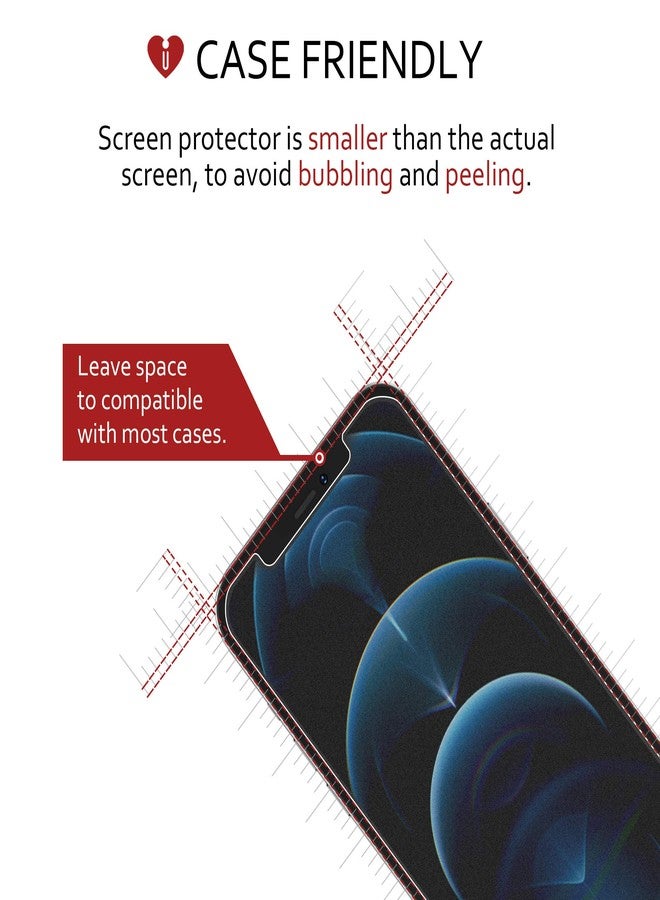 iCarez Matte Screen Protector for iPhone 12 /iPhone 12 Pro (2020) 6.1-Inches, 3-Pack Anti-glare - Image 2