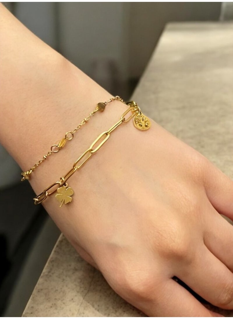 إيكوال اسوارة نسائية عصرية وأنيقة مصنوعة من الاستانلس ستيل - Image 3