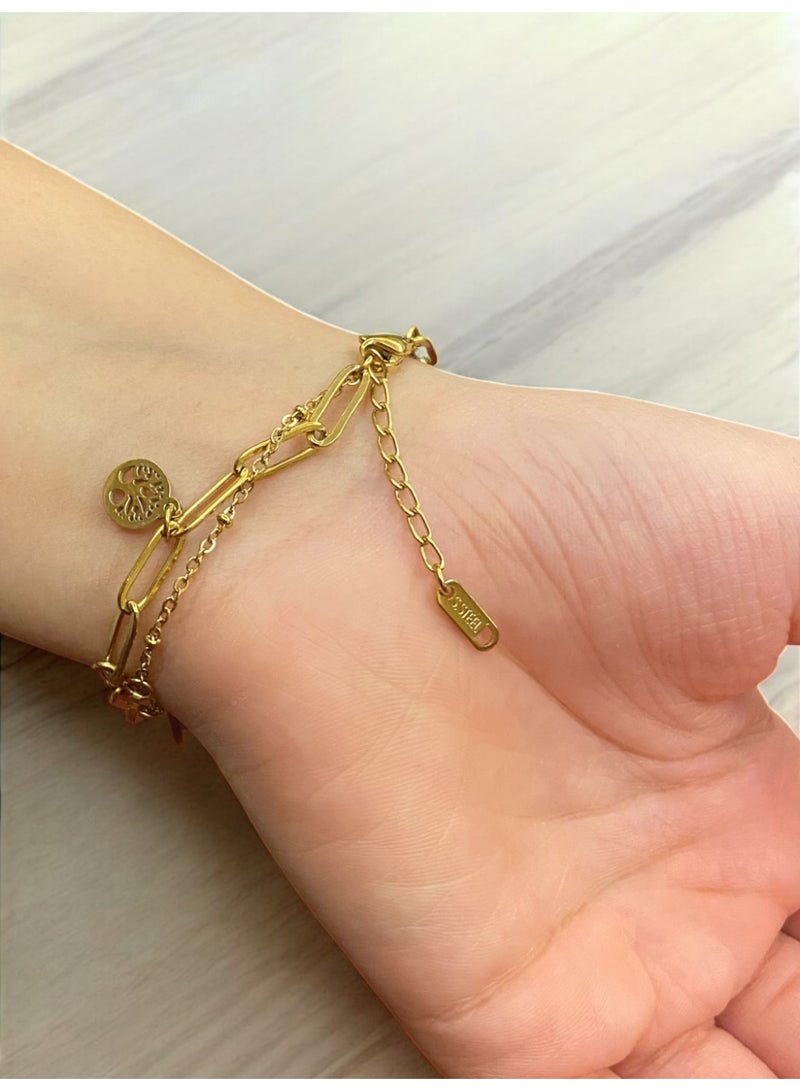 إيكوال اسوارة نسائية عصرية وأنيقة مصنوعة من الاستانلس ستيل - Image 2