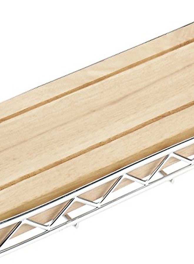 Whitmor Supreme Wood & Chrome Sink Shelf - Image 3