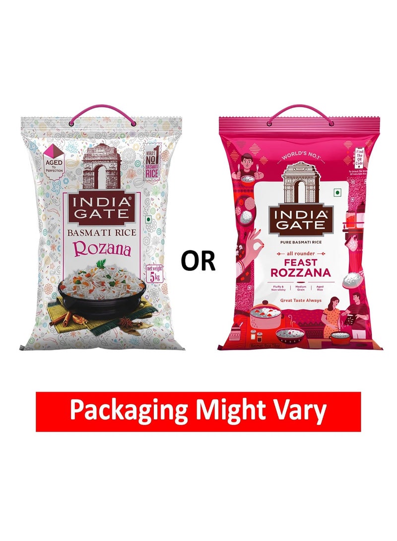India Gate Feast Rozana Basmati Rice 5Kg (Pack of 2) - Image 4