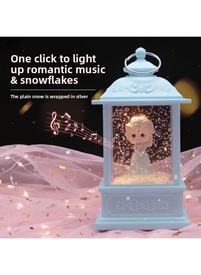 Music Box Rotating Cute Princess Crystal Lamp Glow Music Box Children's Little Girl's 10th Birthday-Color:2228 Dream Garden Purple-Dimensions:Color Box + Greeting Card + Handbag 【writing Greeting Ca - Image 4