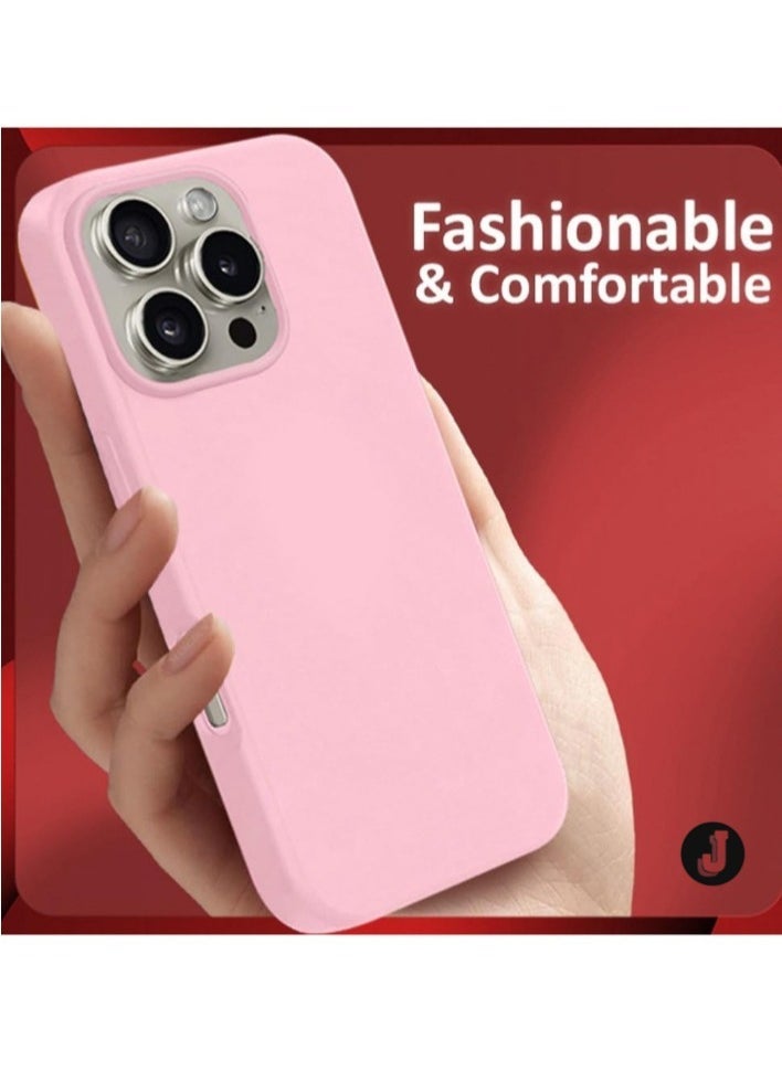 JAJEEK "NEW Liquid Silicone Case for iPhone 16 Pro - Ultra-Slim, Soft Microfiber Lining & Drop Protection" - Image 2