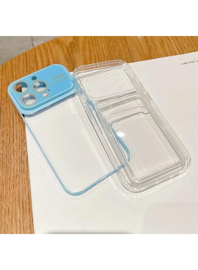 S-TOP Case For iPhone 15 Pro Large Window PC Hybrid TPU Phone Case with Card Slot - Image 3