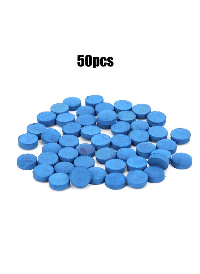 Thoraya 50PCS Leather Billiard Pool Cue Tips Pool Stick Replacement Accessory with Storage Box13mm  - Image 1