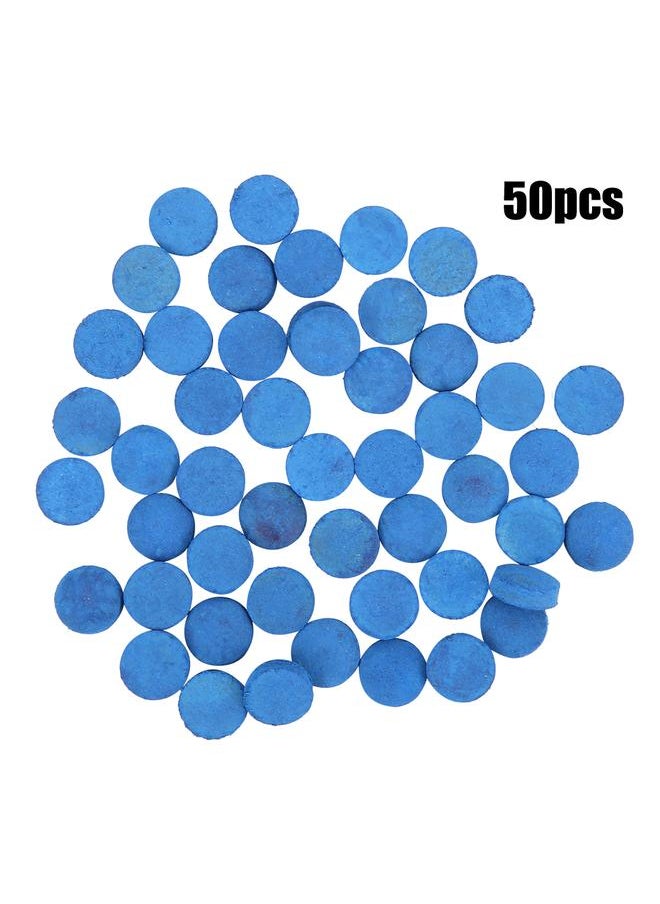Thoraya 50PCS Leather Billiard Pool Cue Tips Pool Stick Replacement Accessory with Storage Box13mm  - Image 2