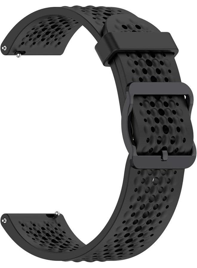 ilicone Buckle Band 20MM Strap For Samsung Gear Sport/Watch 6/5/4 40mm 44mm/Watch 6 Classic 43mm 47mm/Watch 5 Pro/S2 classic/active 2 40mm 44mm/Amazfit GTS 2/2e/3/4/2 3 4 mini/Bip 3/3 Pro - Image 4