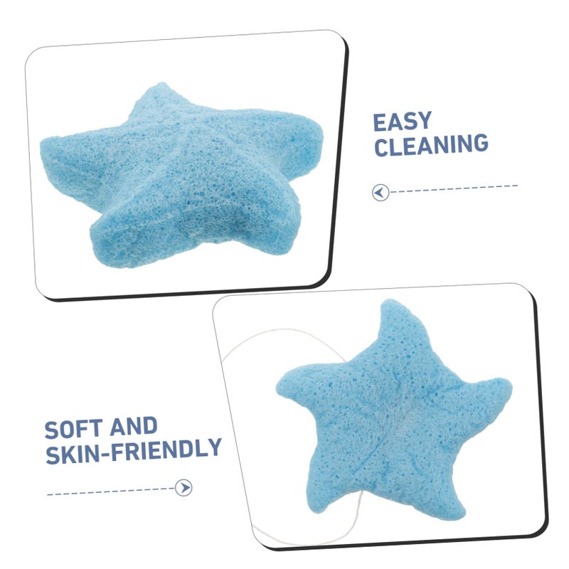 Soft Exfoliating Shower Sponge Sea Star Design For Gentle Body Washing Bathing Accessory - Image 5