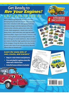 Super Cool Trucks, Tractors, and Cars Coloring Boo: Learn How Vehicles Help Us Get Stuff Done!  - Image 4