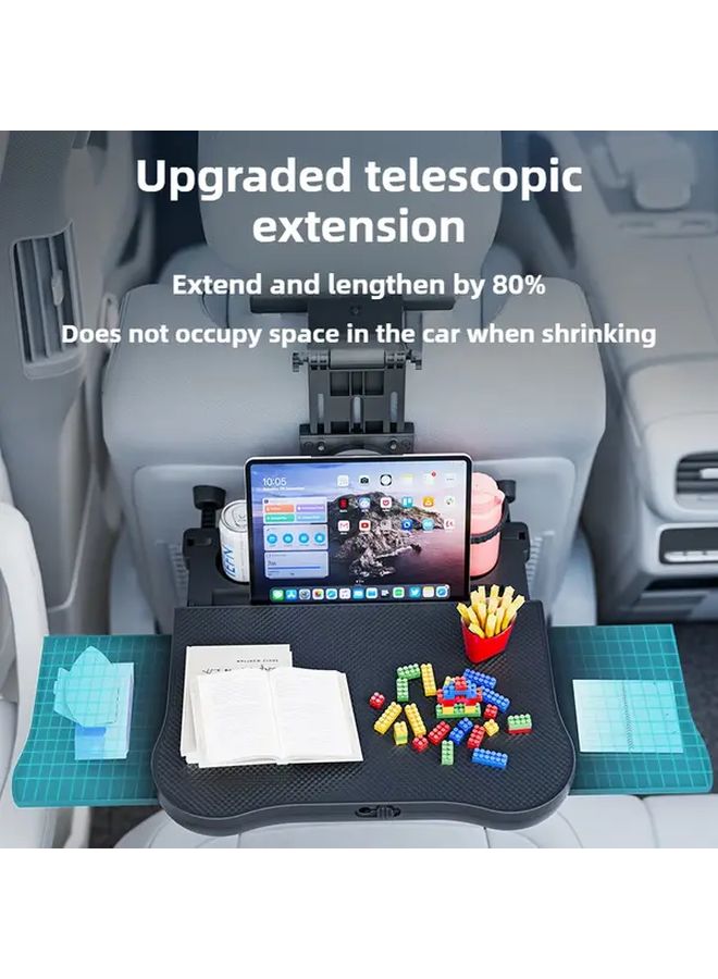Extra Large Car Dining Table 360 Rotating Back Computer Desk Black Non Slip Mat - Image 4