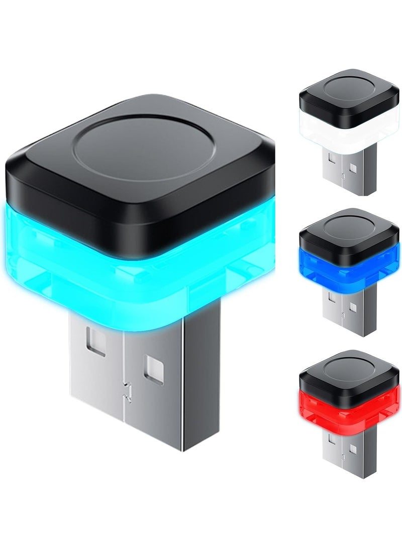CMGTYYD. 4 قطع مصابيح USB LED للسيارة | مصابيح داخلية للسيارة | مصابيح داخلية للسيارة USB | مصابيح LED للسيارة الداخلية لاسلكية | إضاءة داخلية ليلية متعددة الألوان لجميع السيارات والمنزل - Image 1
