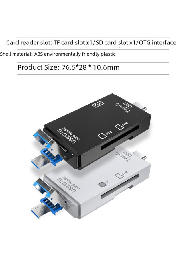 نيوترل قارئ بطاقات USB 3.0 من نوع Type-C متعدد الوظائف لأجهزة الهاتف المحمول أندرويد والكمبيوتر مع دعم OTG 2.0 لبطاقات SD/TF/USB - Image 3