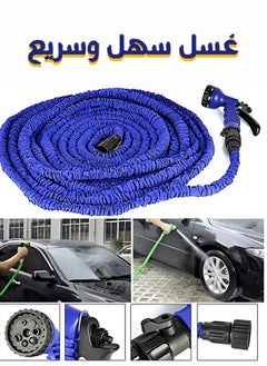 ماركة غير محددة خرطوم ماجيك قابل للتمديد مع فوهة بخاخ أزرق 100قدم  - Image 2