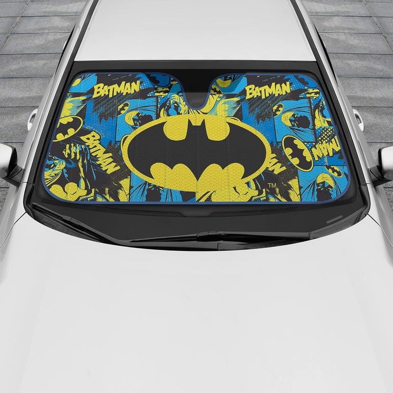 BDK Classic Batman Front Windshield Auto Shade - 58 x 27 Inch Sunshade for Car, Truck, SUV - Image 5
