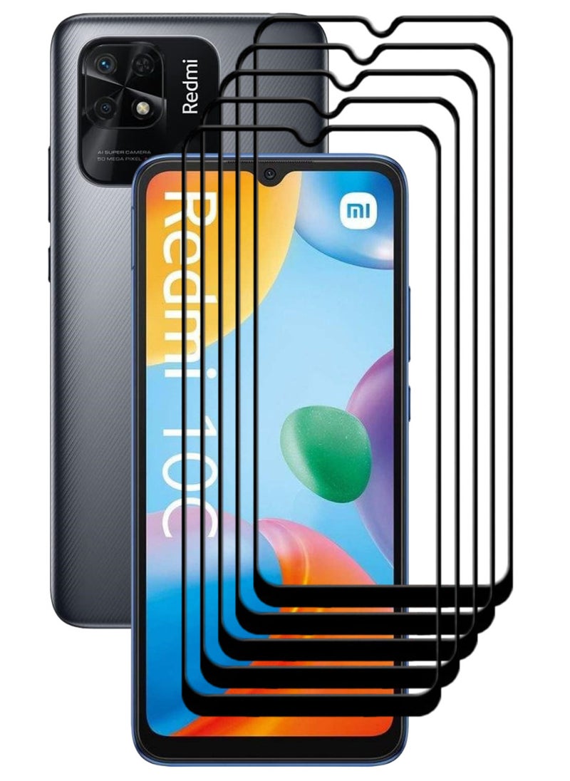 ACLIX 5 Pieces Antistatic ESD Dustproof Premium Quality High Definition Tempered Glass Screen Protector Designed For Xiaomi Redmi 10C - Image 1