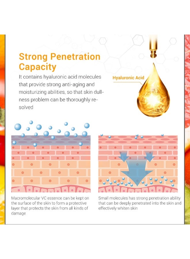 Breylee Vitamin C Brightening Serum 20ml - Upgraded Capacity with Vitamin E & 577, Anti-Oxidant, Brighten Skin Tone, Reduce Melanin, Hydrate & Smooth Skin for All Skin Types - Image 5