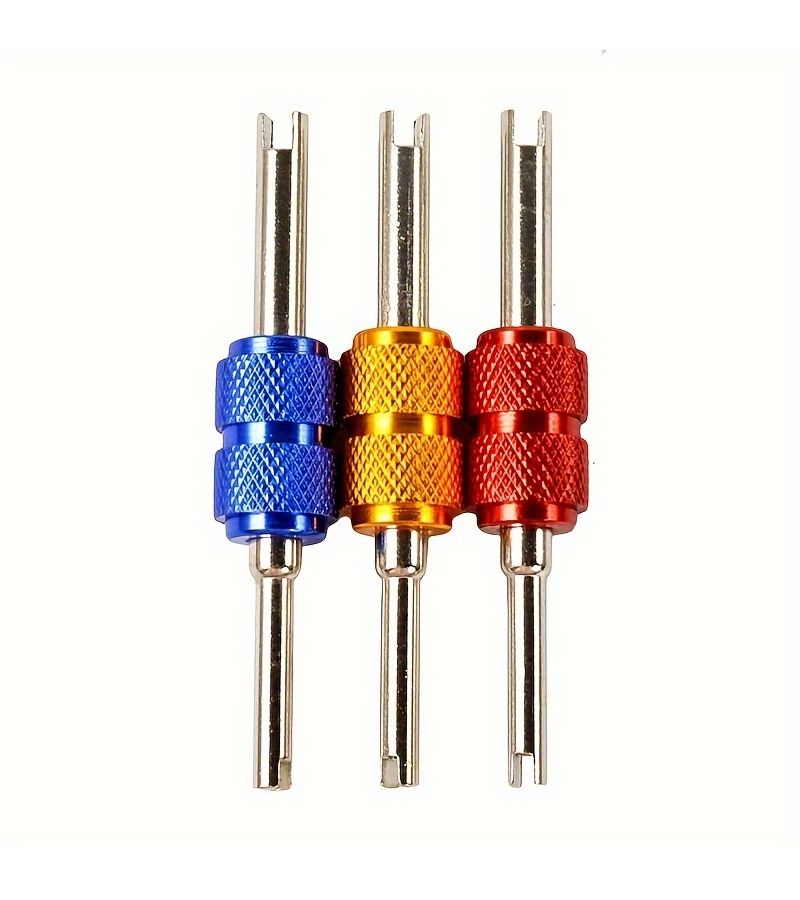 2pcs Blue Tire Valve Core Removal Tool Dual Purpose Screwdriver For Car Truck Bicycle Wheel Repair - Image 5