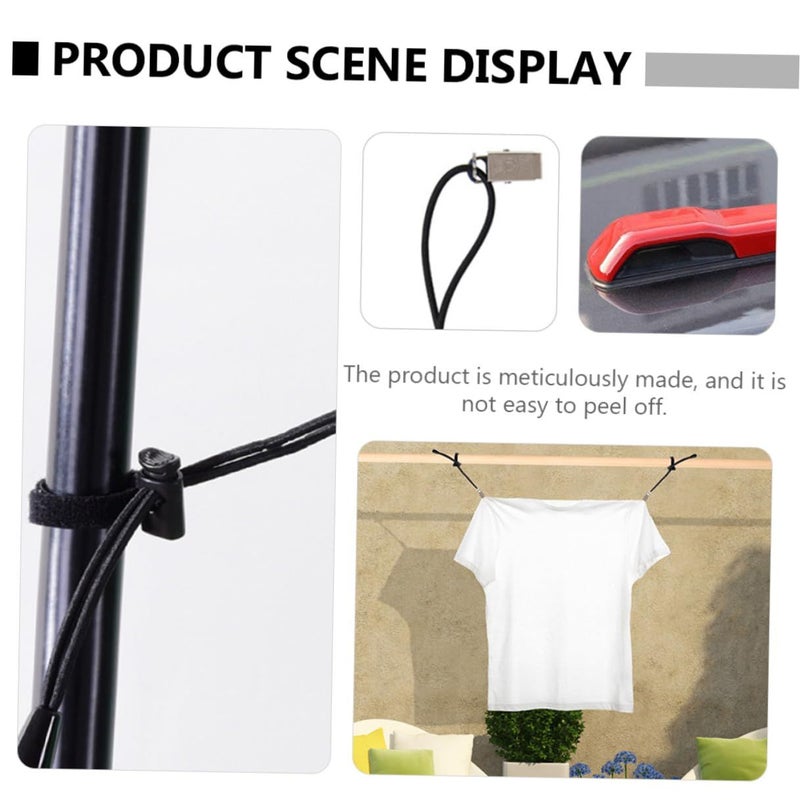 4 Pack Adjustable Nylon Backdrop Clips for Photography Studio Windproof Support - Image 4