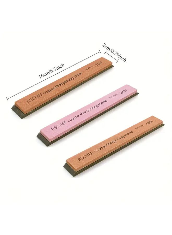 RSCHEF Whetstone Set Replacement Blade Sharpener Grinding Stone Multi Grade Sharpening Stone 60 to 3000 Kitchen Outdoor Hand Tools Coarse Fine Grinding Polishing Repair - Image 3