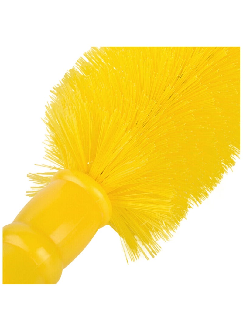 فرشاة عجلة السيارة وفرشاة محور حافة الإطارات - منظف فرك بمقبض طويل (40 سم × 25 سم) - Image 4