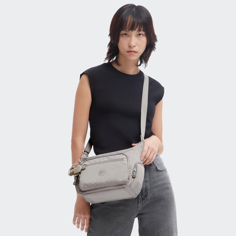 KIPLING KIPLING Kipling Womens Gabbie Small Bag, Lightweight Everyday Purse, Casual Shoulder Bag Crossbody, Grey Gris, Small US - Image 2