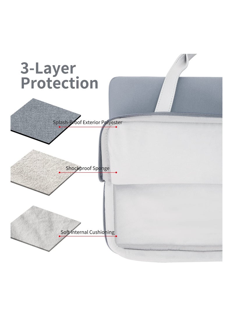 Generic - Waterproof and Dirt-Resistant Laptop Sleeve for 13-14 Inch Laptops, Stylish Polyester Case with Zipper and Handle, Ideal for School, Office, Travel, and Business, Compatible with MacBook Pro 2022. - Image 1
