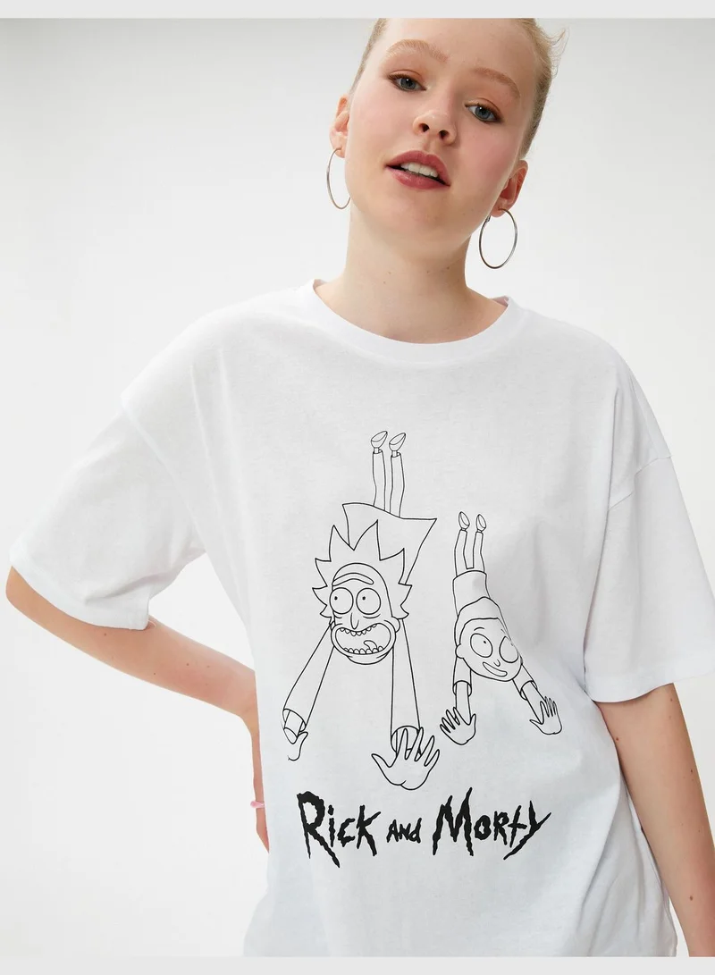 كوتون Licensed Short Sleeve Licensed Rick and Morty T-Shirt