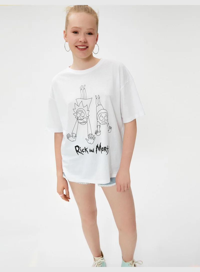 كوتون Licensed Short Sleeve Licensed Rick and Morty T-Shirt