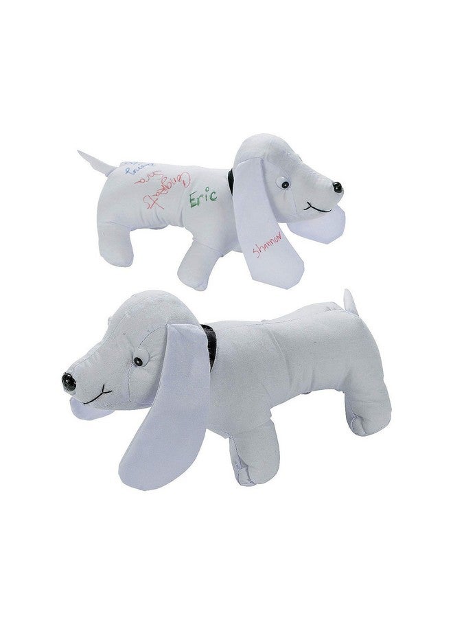Fun Express Autograph Stuffed Dog - Graduation and Fun Gift for Kids