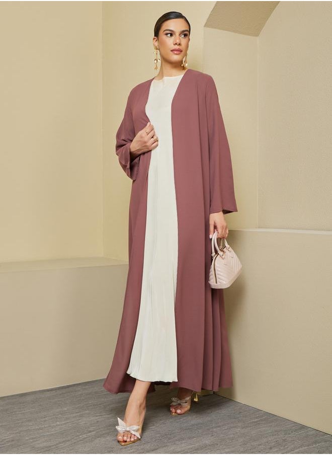 Styli - Front Open Crepe Abaya - Image 1