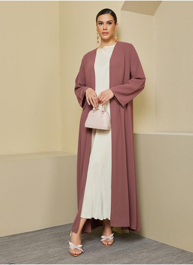 Styli - Front Open Crepe Abaya - Image 1